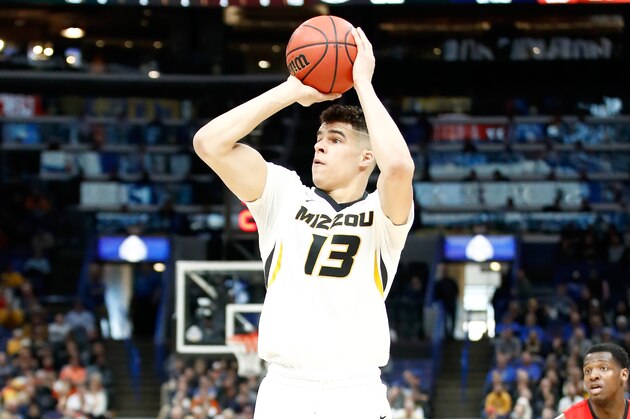 ST LOUIS, MO - MARCH 08:  Michael Porter Jr #13 of the Missouri Tigers shoots the ball against the Georgia Bulldogs during the second round of the 2018 SEC Basketball Tournament at Scottrade Center on March 8, 2018 in St Louis, Missouri.  (Photo by Andy Lyons/Getty Images)