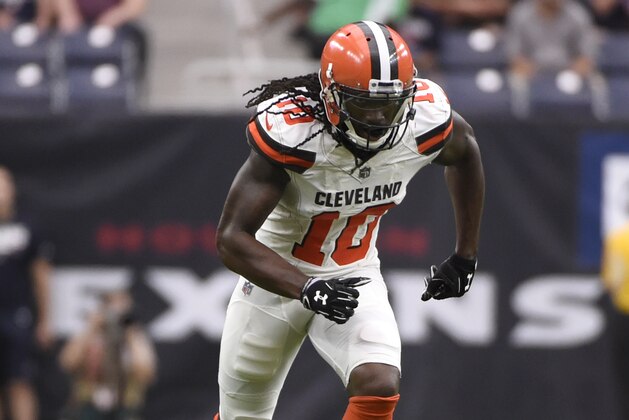Cleveland Browns wide receiver Sammie Coates (10) runs a route during an NFL football game against the Houston Texans on Sunday, Oct. 15, 2017, in Houston. (AP Photo/Eric Christian Smith)