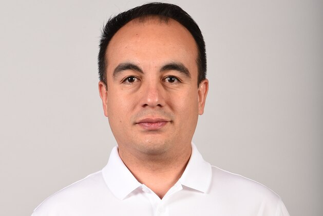 LAS VEGAS, NV - JULY 17:  Gersson Rosas of the USA Basketball Men's National Team poses for a headshot at the Wynn Las Vegas on July 17, 2016 in Las Vegas, Nevada. NOTE TO USER: User expressly acknowledges and agrees that, by downloading and/or using this Photograph, user is consenting to the terms and conditions of the Getty Images License Agreement. Mandatory Copyright Notice: Copyright 2016 NBAE (Photo by Andrew D. Bernstein/NBAE via Getty Images)