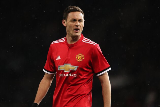 MANCHESTER, ENGLAND - MARCH 17: Nemanja Matic of Manchester United during the FA Cup Quarter Final match between Manchester United and  Brighton & Hove Albion at Old Trafford on March 17, 2018 in Manchester, England. (Photo by Matthew Ashton - AMA/Getty Images)