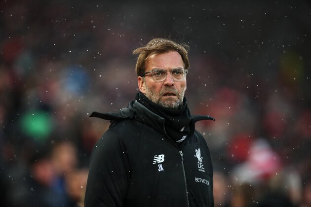 LIVERPOOL, ENGLAND - MARCH 17: Jurgen Klopp manager / head coach of Liverpool during the Premier League match between Liverpool and Watford at Anfield on March 17, 2018 in Liverpool, England. (Photo by Robbie Jay Barratt - AMA/Getty Images)