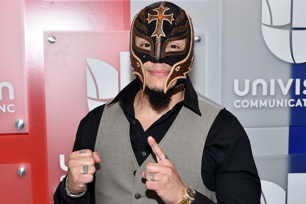 NEW YORK, NY - MAY 17:  Professional wrestler Rey Mysterio attends Univision's 2016 Upfront Red Carpet  at Gotham Hall on May 17, 2016 in New York City.  (Photo by Mike Coppola/Getty Images)