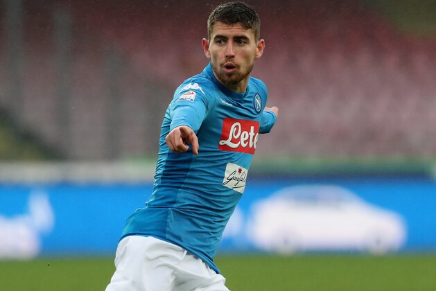NAPLES, ITALY - FEBRUARY 18:  Jorginho of Napoli  during the serie A match between SSC Napoli and Spal at Stadio San Paolo on February 18, 2018 in Naples, Italy.  (Photo by Maurizio Lagana/Getty Images)