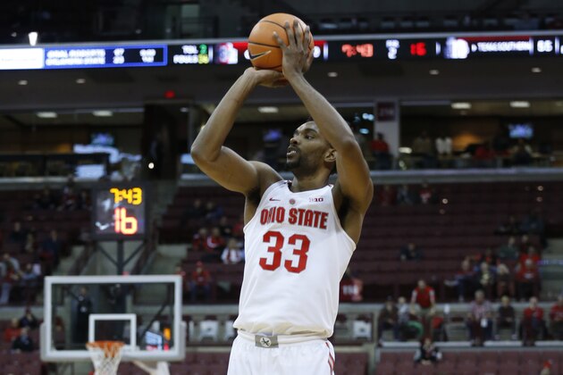 Ohio State's Keita Bates-Diop plays against Texas Southern during an NCAA college basketball game Thursday, Nov. 16, 2017, in Columbus, Ohio. (AP Photo/Jay LaPrete)
