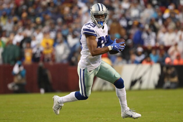 LANDOVER, MD - OCTOBER 29: Wide receiver Terrance Williams #83 of the Dallas Cowboys runs upfield against the Dallas Cowboys during the second quarter at FedEx Field on October 29, 2017 in Landover, Maryland. (Photo by Patrick Smith/Getty Images)