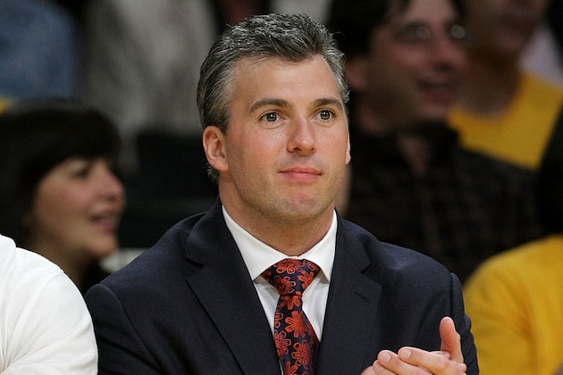 LOS ANGELES, CA - MAY 21:  John Cena (L) and Shane McMahon (R) attend Game Two of the Western Conference Finals during the 2009 NBA Playoffs between the Los Angeles Lakers and the Denver Nuggets at Staples Center on May 21, 2009 in Los Angeles, California.  (Photo by Noel Vasquez/Getty Images)