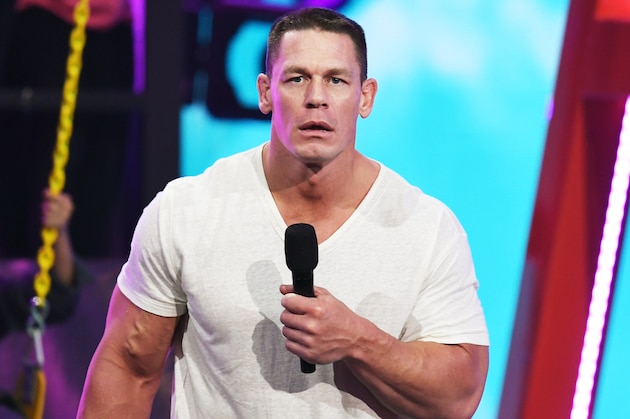 INGLEWOOD, CA - MARCH 24: John Cena speaks onstage at Nickelodeon's 2018 Kids' Choice Awards at The Forum on March 24, 2018 in Inglewood, California.  (Photo by Kevin Winter/Getty Images)
