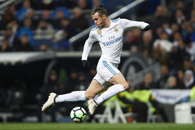 MADRID, SPAIN - MARCH 18:  Gareth Bale of Real Madrid in action during the La Liga match between Real Madrid and Girona at Estadio Santiago Bernabeu on March 18, 2018 in Madrid, Spain. (Photo by Quality Sport Images/Getty Images)