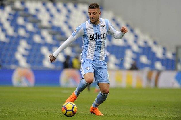 REGGIO NELL'EMILIA, ITALY - FEBRUARY 25: Sergej Milinkovic Savic of SS Lazio in action during the serie A match between US Sassuolo and SS Lazio at Mapei Stadium - Citta' del Tricolore on February 25, 2018 in Reggio nell'Emilia, Italy. (Photo by Marco Rosi/Getty Images) REGGIO NELL'EMILIA, ITALY - FEBRUARY 25: Sergej Milinkovic Savic of SS Lazio in action during the serie A match between US Sassuolo and SS Lazio at Mapei Stadium - Citta' del Tricolore on February 25, 2018 in Reggio nell'Emilia, Italy. (Photo by Marco Rosi/Getty Images)