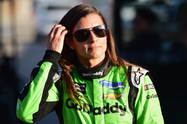 DAYTONA BEACH, FL - FEBRUARY 18:  Danica Patrick, driver of the #7 GoDaddy Chevrolet, walks from the infield care center after being involved in an on-track incident the Monster Energy NASCAR Cup Series 60th Annual Daytona 500 at Daytona International Speedway on February 18, 2018 in Daytona Beach, Florida.  (Photo by Jared C. Tilton/Getty Images)