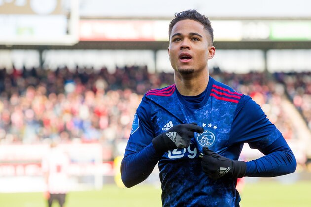 Justin Kluivert of Ajax during the Dutch Eredivisie match between Sparta Rotterdam and Ajax Amsterdam at the Sparta stadium Het Kasteel on March 18, 2018 in Rotterdam, The Netherlands(Photo by VI Images via Getty Images)