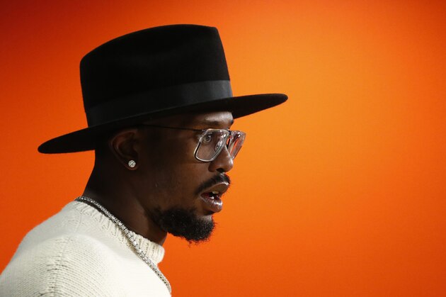 Denver Broncos outside linebacker Von Miller fields questions after an NFL football game against the Kansas City Chiefs Sunday, Dec. 31, 2017, in Denver. (AP Photo/Jack Dempsey)