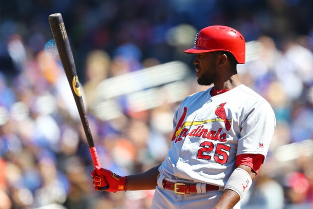 NEW YORK, NY - MARCH 31:  Dexter Fowler #25 of the St. Louis Cardinals in action against the New York Mets at Citi Field on March 31, 2018 in the Flushing neighborhood of the Queens borough of New York City. New York Mets defeated the St. Louis Cardinals 6-2.  (Photo by Mike Stobe/Getty Images)