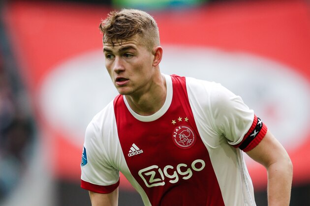 AMSTERDAM, NETHERLANDS - MARCH 11: Captain Matthijs de Ligt of Ajax  during the Dutch Eredivisie  match between Ajax v SC Heerenveen at the Johan Cruijff Arena on March 11, 2018 in Amsterdam Netherlands (Photo by Erwin Spek/Soccrates/Getty Images)