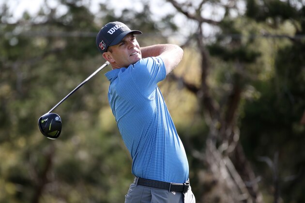 AUSTIN, TX - MARCH 21:  Brendan Steele of the United States plays his shot from the second tee during the first round of the World Golf Championships-Dell Match Play at Austin Country Club on March 21, 2018 in Austin, Texas.  (Photo by Gregory Shamus/Getty Images)