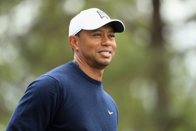 AUGUSTA, GA - APRIL 04:  Tiger Woods of the United States walks on the fourth hole during a practice round prior to the start of the 2018 Masters Tournament at Augusta National Golf Club on April 4, 2018 in Augusta, Georgia.  (Photo by Andrew Redington/Getty Images)