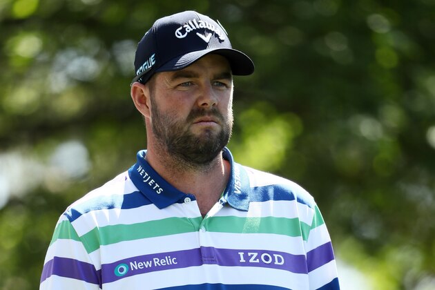 AUGUSTA, GA - APRIL 05:  Marc Leishman of Australia waits to play his shot from the second tee during the first round of the 2018 Masters Tournament at Augusta National Golf Club on April 5, 2018 in Augusta, Georgia.  (Photo by Jamie Squire/Getty Images)