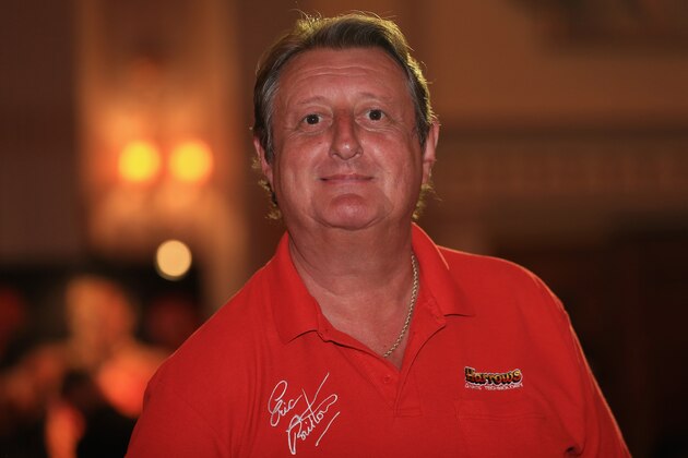 LONDON, ENGLAND - MAY 07:  Eric Bristow, five-time world darts champion, is pictured during the Pound 4 Pound Charity fundraiser for Fight4change on May 7, 2014 in London, England.  (Photo by Andrew Redington/Getty Images)