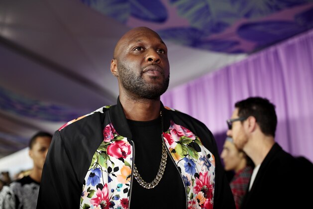 LOS ANGELES, CA - MARCH 11:  Former NBA player Lamar Odom at Nickelodeon's 2017 Kids' Choice Awards at USC Galen Center on March 11, 2017 in Los Angeles, California.  (Photo by Christopher Polk/Getty Images)
