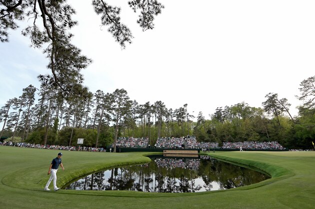 AUGUSTA, GA - APRIL 05:  Jordan Spieth of the United States walks on the 15th hole during the first round of the 2018 Masters Tournament at Augusta National Golf Club on April 5, 2018 in Augusta, Georgia.  (Photo by Patrick Smith/Getty Images)