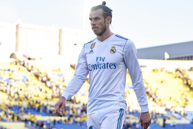 LAS PALMAS, SPAIN - MARCH 31:  Gareth Bale of Real Madrid leaves the pitch during the La Liga match between Las Palmas and Real Madrid at Estadio Gran Canaria on March 31, 2018 in Las Palmas, Spain.  (Photo by Quality Sport Images/Getty Images)