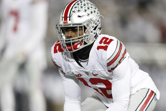 STATE COLLEGE, PA - OCTOBER 22: Denzel Ward #12 of the Ohio State Buckeyes in action against the Penn State Nittany Lions at Beaver Stadium in State College, Pennsylvania on October 22, 2016. (Photo by Justin K. Aller/Getty Images) STATE COLLEGE, PA - OCTOBER 22: Denzel Ward #12 of the Ohio State Buckeyes in action against the Penn State Nittany Lions at Beaver Stadium in State College, Pennsylvania on October 22, 2016. (Photo by Justin K. Aller/Getty Images)
