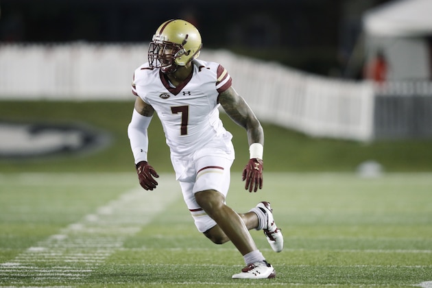 DEKALB, IL - SEPTEMBER 01: Harold Landry #7 of the Boston College Eagles in action during a game against the Northern Illinois Huskies at Huskie Stadium on September 1, 2017 in DeKalb, Illinois. Boston College won 23-20. (Photo by Joe Robbins/Getty Images) DEKALB, IL - SEPTEMBER 01: Harold Landry #7 of the Boston College Eagles in action during a game against the Northern Illinois Huskies at Huskie Stadium on September 1, 2017 in DeKalb, Illinois. Boston College won 23-20. (Photo by Joe Robbins/Getty Images)