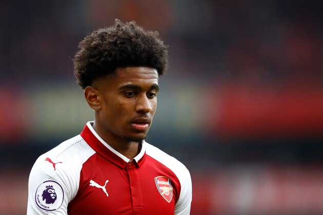 LONDON, ENGLAND - APRIL 08:  Reiss Nelson of Arsenal during the Premier League match between Arsenal and Southampton at Emirates Stadium on April 8, 2018 in London, England.  (Photo by Julian Finney/Getty Images)