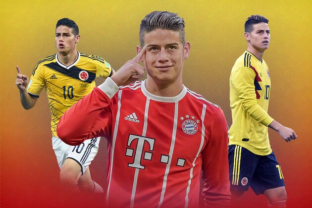 MAINZ, GERMANY - FEBRUARY 3: James Rodriguez of Bayern Munchen celebrates the victory  during the German Bundesliga  match between FSV Mainz v Bayern Munchen at the Opel Arena on February 3, 2018 in Mainz Germany (Photo by Erwin Spek/Soccrates/Getty Images)