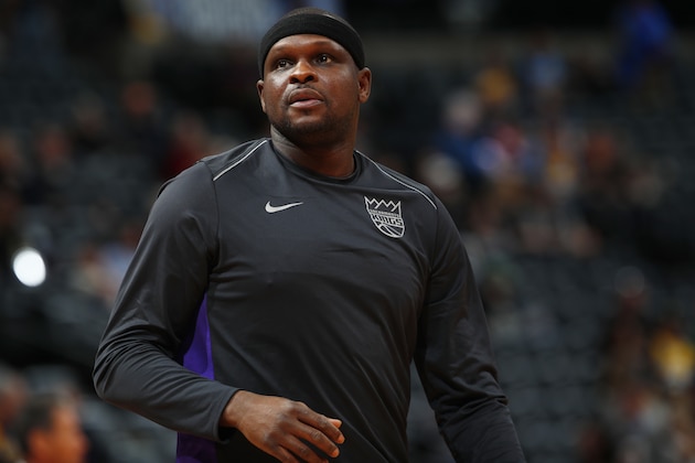 Sacramento Kings forward Zach Randolph (50) in the first half of an NBA basketball game Sunday, March 11, 2018, in Denver. (AP Photo/David Zalubowski)