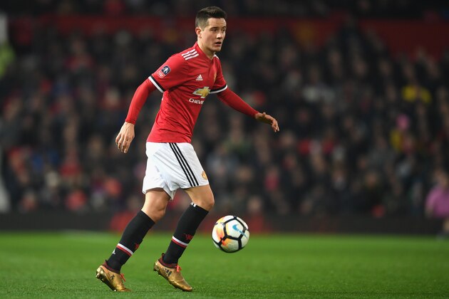 MANCHESTER, ENGLAND - JANUARY 05:  Ander Herrera of Manchester United in action during the FA Cup 3rd round match between Manchester United and derby County at Old Trafford on January 5, 2018 in Manchester, England.  (Photo by Michael Regan/Getty Images)