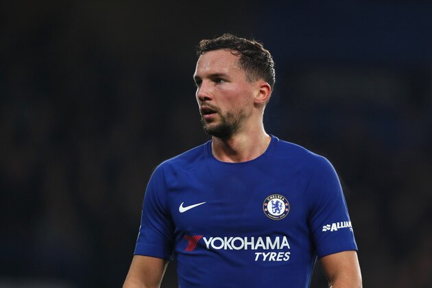 LONDON, ENGLAND - JANUARY 10:  Danny Drinkwater of Chelsea looks on during the Carabao Cup Semi-Final first leg match between Chelsea and Arsenal at Stamford Bridge on January 10, 2018 in London, England.  (Photo by Matthew Ashton - AMA/Getty Images)