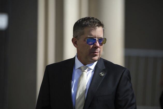 New Orleans Saints head coach Sean Payton arrives at the funeral service for NFL New Orleans Saints owner and NBA New Orleans Pelicans owner Tom Benson in New Orleans, Friday, March 23, 2018. Benson died last Thursday at the age of 90. (AP Photo/Derick Hingle)