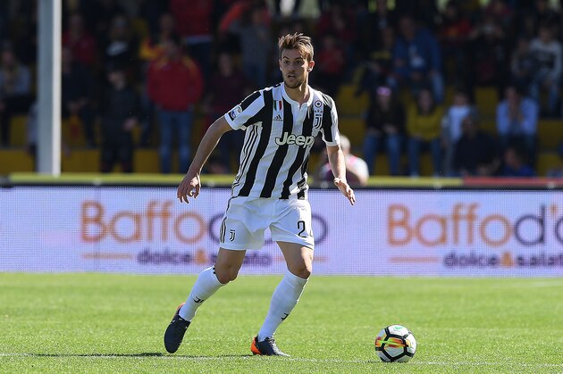 BENEVENTO, ITALY - APRIL 07:  Daniele Rugani of Juventus in action during the serie A match between Benevento Calcio and Juventus at Stadio Ciro Vigorito on April 7, 2018 in Benevento, Italy.  (Photo by Francesco Pecoraro/Getty Images)