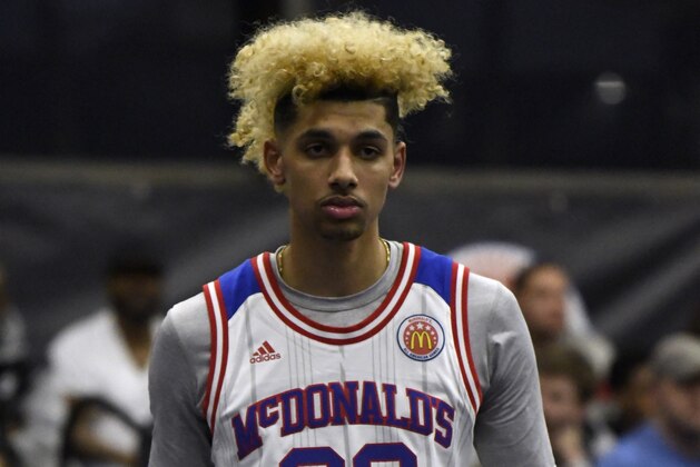 CHICAGO, IL - MARCH 27: Brian 'Tugs' Bowen during the 2017 McDonald's All American games POWERADE Jam Fest on March 27,  2017 at the Illinois Institute of Technology  in Chicago, Illinois. (Photo by David Banks/Getty Images)