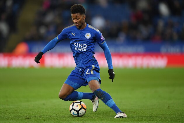 LEICESTER, ENGLAND - FEBRUARY 16:  Demarai Gray of Leicester in action during The Emirates FA Cup Fifth Round match between Leicester City and Sheffield United at The King Power Stadium on February 16, 2018 in Leicester, England.  (Photo by Michael Regan/Getty Images)