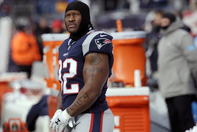 New England Patriots linebacker James Harrison stands on the sideline before an NFL football game against the New York Jets, Sunday, Dec. 31, 2017, in Foxborough, Mass. (AP Photo/Charles Krupa)
