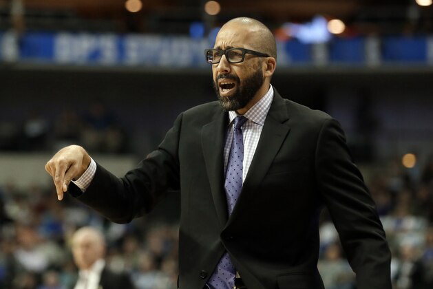 Memphis Grizzlies head coach David Fizdale gestures after a foul was called against the Dallas Mavericks during an NBA basketball game, Wednesday, Oct. 25, 2017, in Dallas. (AP Photo/Tony Gutierrez) Memphis Grizzlies head coach David Fizdale gestures after a foul was called against the Dallas Mavericks during an NBA basketball game, Wednesday, Oct. 25, 2017, in Dallas. (AP Photo/Tony Gutierrez)