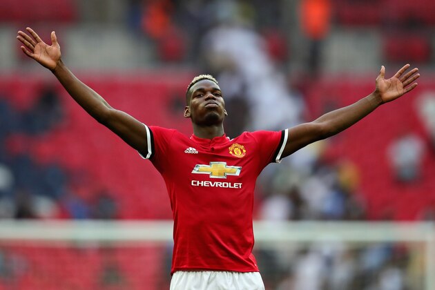 LONDON, ENGLAND - APRIL 21: Paul Pogba of Manchester United celebrates victory after The Emirates FA Cup Semi Final match between Manchester United and Tottenham Hotspur at Wembley Stadium on April 21, 2018 in London, England. (Photo by Chris Brunskill Ltd/Getty Images) LONDON, ENGLAND - APRIL 21: Paul Pogba of Manchester United celebrates victory after The Emirates FA Cup Semi Final match between Manchester United and Tottenham Hotspur at Wembley Stadium on April 21, 2018 in London, England. (Photo by Chris Brunskill Ltd/Getty Images)