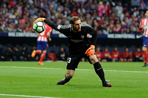 MADRID, SPAIN - APRIL 22: Jan Oblak, #13 of Atletico de Madrid during the La Liga match between Club Atletico Madrid and Real Betis at Wanda Metropolitano on April 22, 2018 in Madrid, Spain. (Photo by Sonia Canada/Getty Images)