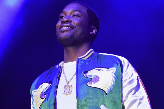 ATLANTA, GA - MARCH 25:  Meek Mill performs during V-103 Live Pop Up Concert at Philips Arena on March 25, 2017 in Atlanta, Georgia.  (Photo by Rick Diamond/Getty Images)