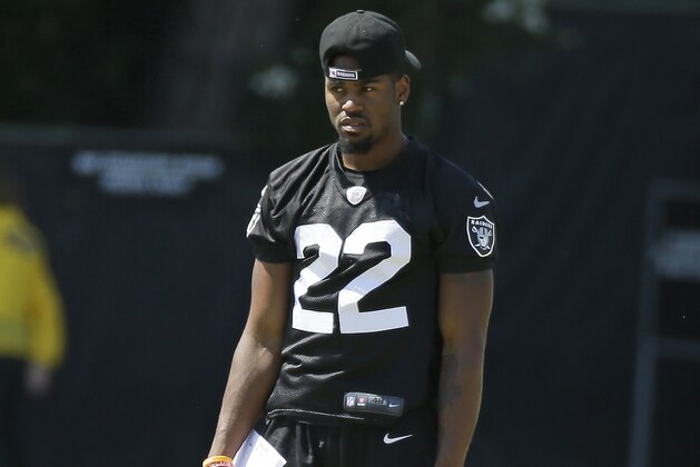 Oakland Raiders cornerback Gareon Conley during an NFL football training camp Tuesday, Aug. 8, 2017, in Napa, Calif. (AP Photo/Eric Risberg)