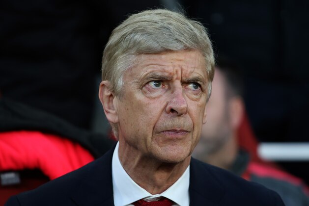 LONDON, ENGLAND - APRIL 26:  Arsene Wenger manager of Arsenal during the Europa League semi final leg one match between Arsenal and Atletico Madrid at The Emirates Stadium on April 26, 2018 in London, United Kingdom. (Photo by Mitchell Gunn/Getty Images)