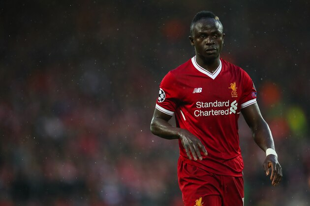 LIVERPOOL, ENGLAND - APRIL 24: Sadio Mane of Liverpool during the UEFA Champions League Semi Final First Leg match between Liverpool and A.S. Roma at Anfield on April 24, 2018 in Liverpool, United Kingdom. (Photo by Robbie Jay Barratt - AMA/Getty Images)