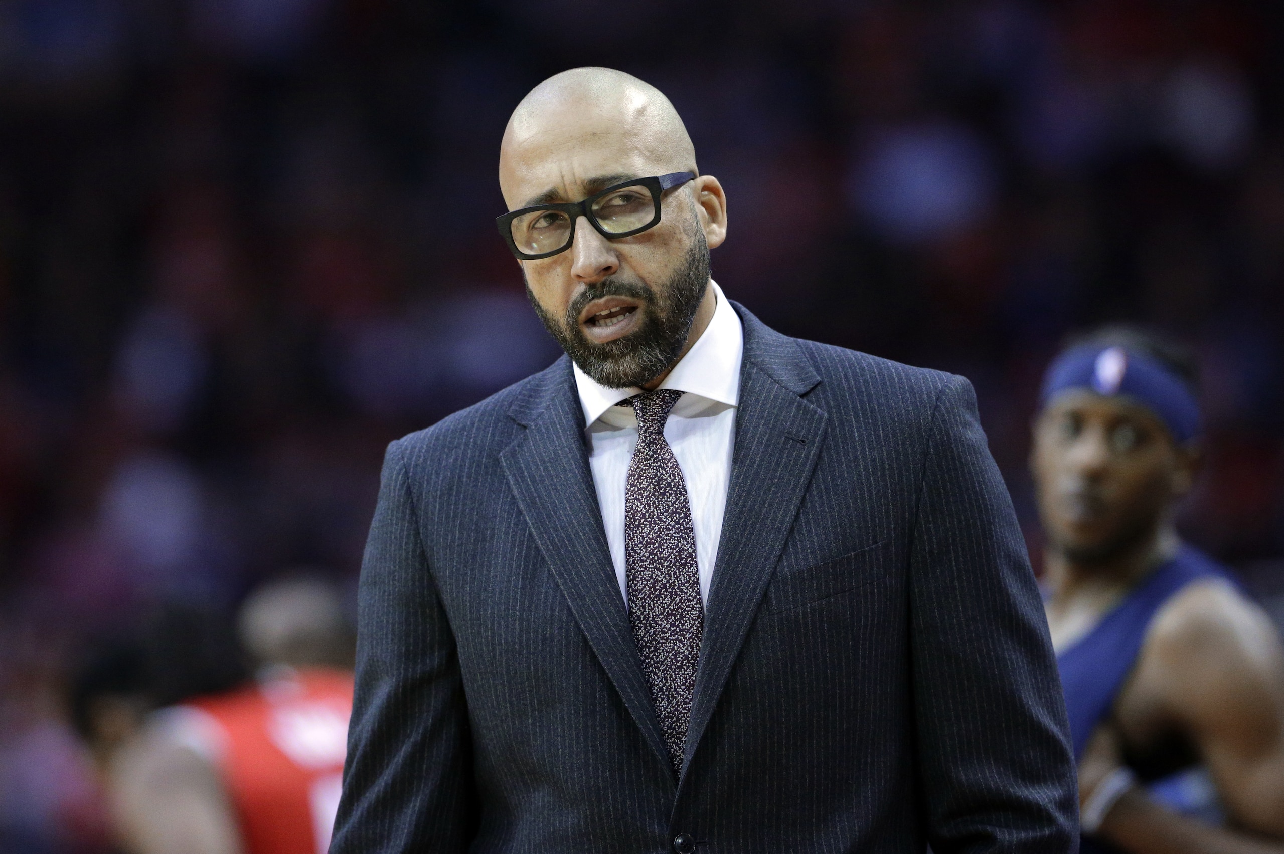 Memphis Grizzlies head coach David Fizdale reacts to a foul call during the first half of an NBA basketball game against the Houston Rockets Saturday, Nov. 11, 2017, in Houston. (AP Photo/Michael Wyke) Memphis Grizzlies head coach David Fizdale reacts to a foul call during the first half of an NBA basketball game against the Houston Rockets Saturday, Nov. 11, 2017, in Houston. (AP Photo/Michael Wyke)