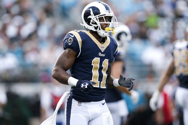 JACKSONVILLE, FL - OCTOBER 15: Wide Receiver Tavon Austin #11 of the Los Angeles Rams during the game against the Jacksonville Jaguars at EverBank Field on October 15, 2017 in Jacksonville, Florida. The Rams defeated the Jaguars 27 to 17. (Photo by Don Juan Moore/Getty Images)