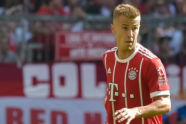 Bayern Munich's German midfielder Niklas Dorsch plays the ball during the German first division Bundesliga football match FC Bayern Munich vs Eintracht Frankfurt in Munich, southern Germany on April 28, 2018. (Photo by Guenter SCHIFFMANN / AFP) / RESTRICTIONS: DURING MATCH TIME: DFL RULES TO LIMIT THE ONLINE USAGE TO 15 PICTURES PER MATCH AND FORBID IMAGE SEQUENCES TO SIMULATE VIDEO. == RESTRICTED TO EDITORIAL USE == FOR FURTHER QUERIES PLEASE CONTACT DFL DIRECTLY AT + 49 69 650050        (Photo credit should read GUENTER SCHIFFMANN/AFP/Getty Images)