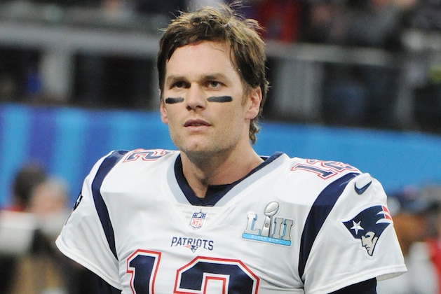 MINNEAPOLIS, MN - FEBRUARY 04:   Tom Brady #12 of the New England Patriots looks on as he walks off the field against the Philadelphia Eagles during Super Bowl LII at U.S. Bank Stadium on February 4, 2018 in Minneapolis, Minnesota. The Eagles defeated the Patriots 41-33. (Photo by Focus on Sport/Getty Images) *** Local Caption *** Tom Brady