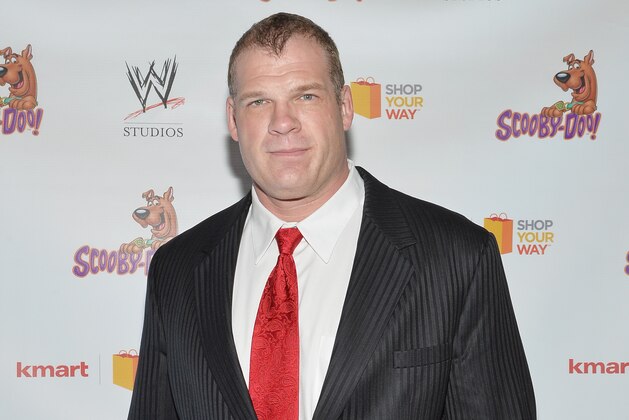 NEW YORK, NY - MARCH 22:  WWE Wrestler Kane attends the 'Scooby Doo! WrestleMania Mystery' New York Premiere at Tribeca Cinemas on March 22, 2014 in New York City.  (Photo by Mike Coppola/Getty Images)