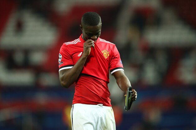 MANCHESTER, ENGLAND - MARCH 13:  Eric Bailly of Manchester United looks dejected in defeat after the UEFA Champions League Round of 16 Second Leg match between Manchester United and Sevilla FC at Old Trafford on March 13, 2018 in Manchester, United Kingdom.  (Photo by Clive Mason/Getty Images)